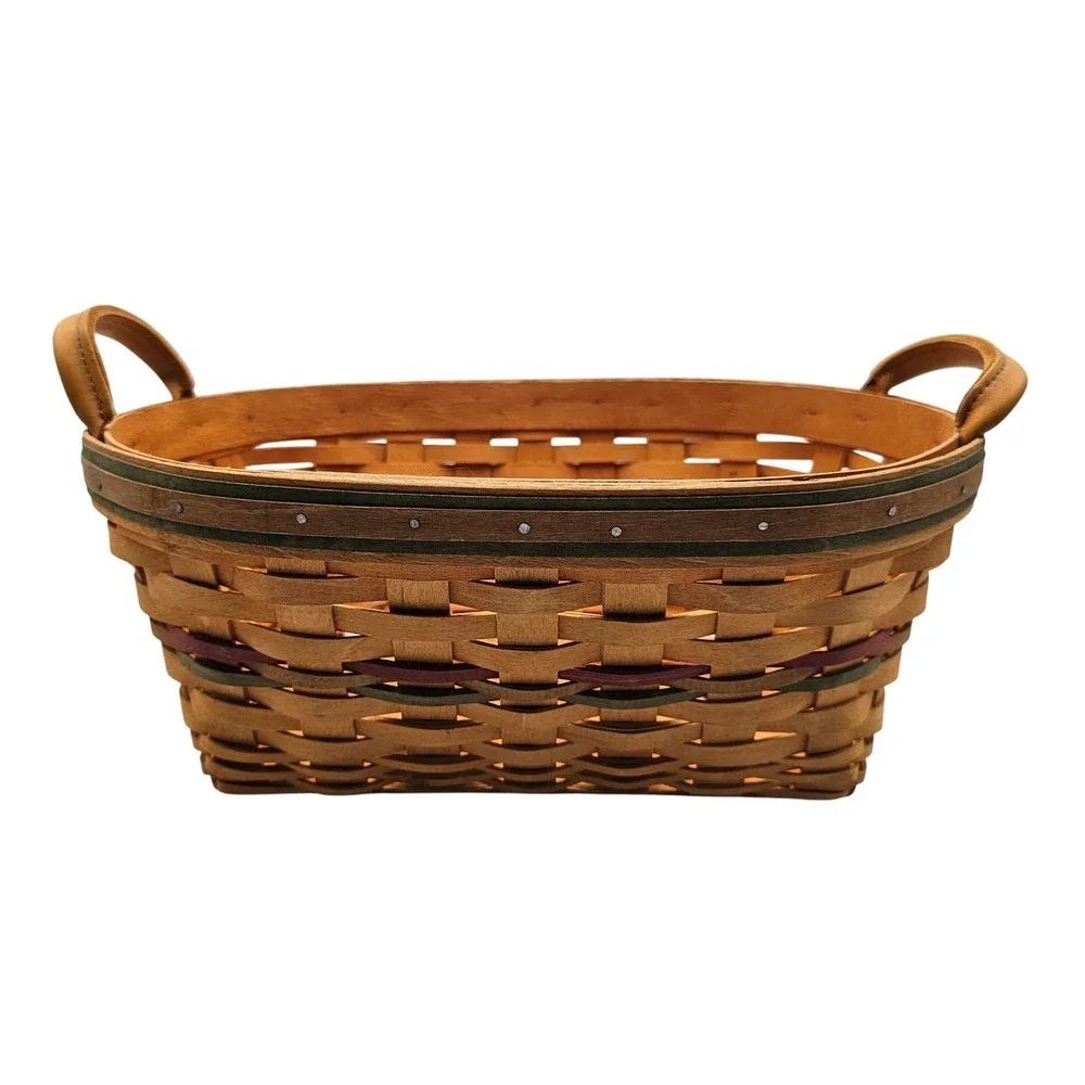 Longaberger Basket Set Autumn Reflections Liner Plastic Protector 2001